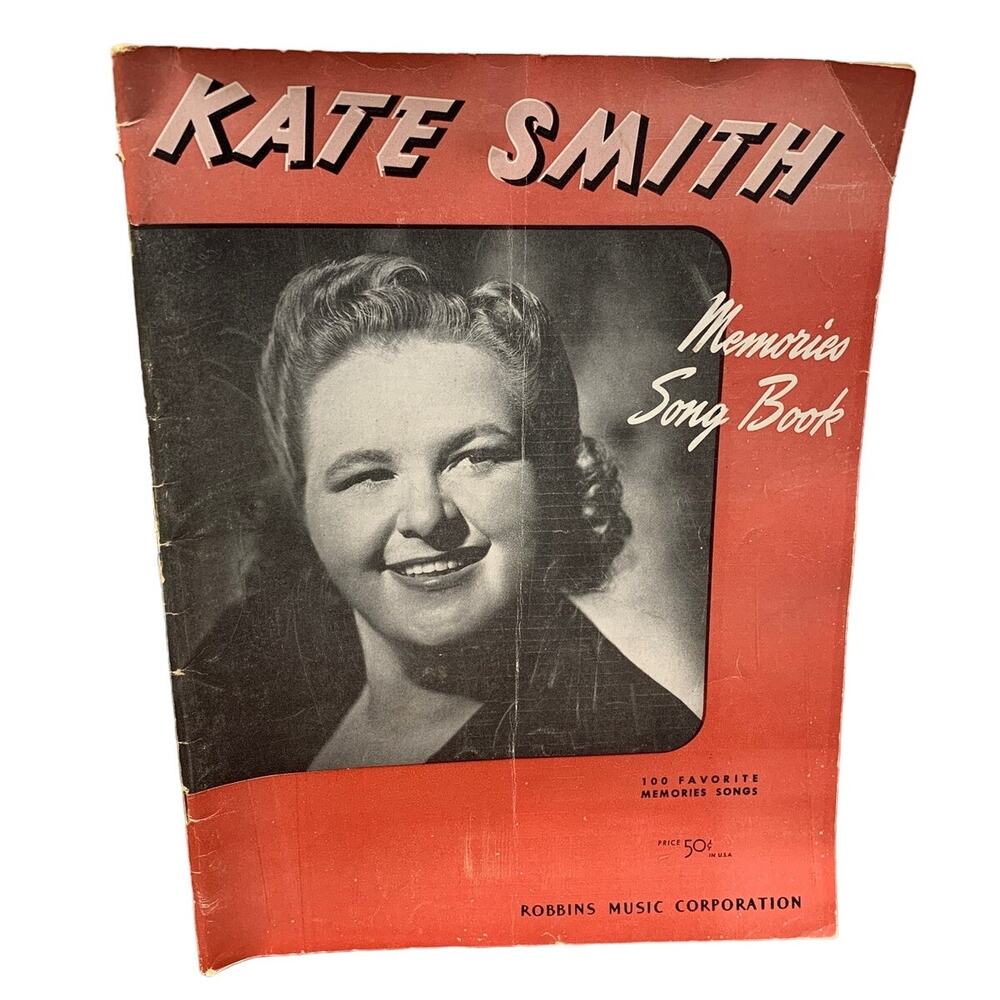 Vintage 1933 Kate Smith Memories Song Book 100 Favorite Songs Sheet Music